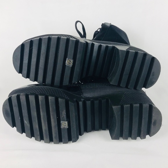 LEMONADE woman’s block heel combat ankle boots 7 - Picture 5 of 8